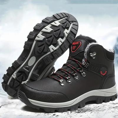 Outdoor Rutschfeste Herren Schneestiefel Verdickte Warme Herren Freizeitschuhe Winter Wanderschuhe Plus Samt Große Größe Wasserdichte Stiefel