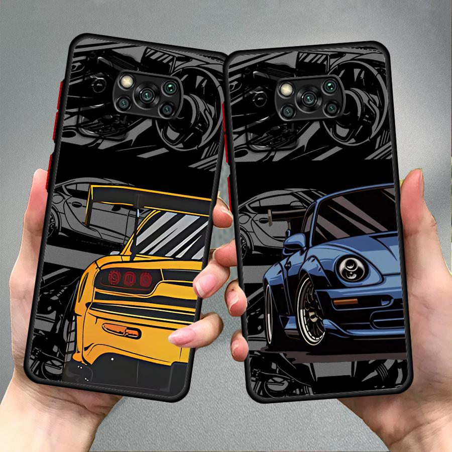 Japan Sports Cars Phone Case for Xiaomi Poco X3 NFC X4NFC X3 X4 Pro X5 Soft Cover