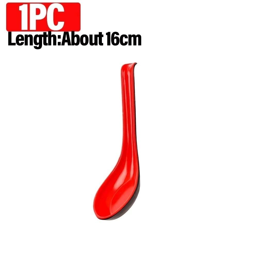 1/5/10pcs Heat-resistant Soup Spoon Drop-resistant Tablespoon Japanese Style Long Handle Spoon  Bar 1pc