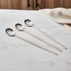 Stainless Steel Coffee Spoon Juice Tea Spoon Long Handle Tea Dessert Spoon Ice Cream Scoop Tableware Stirring Spoon Kitchen Tool