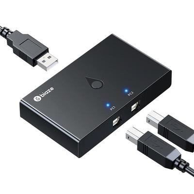 Przełącznik udostępniania drukarki USB 2-portowy