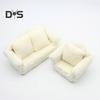 Miniaturcouch 1:Mini-Haus-Sofa im Maßstab 12, Plüsch, Miniaturmöbel, Puppen, Wohnaccessoires, Foto-Requisiten, Geschenk für Jungen und Mädchen