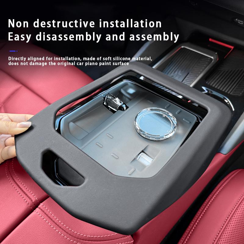 Car Central Control Gear Shift Button Panel Cover Anti-Scratch Protect Pad Interior Accessories For BMW 5 Series i5 G60 2024+