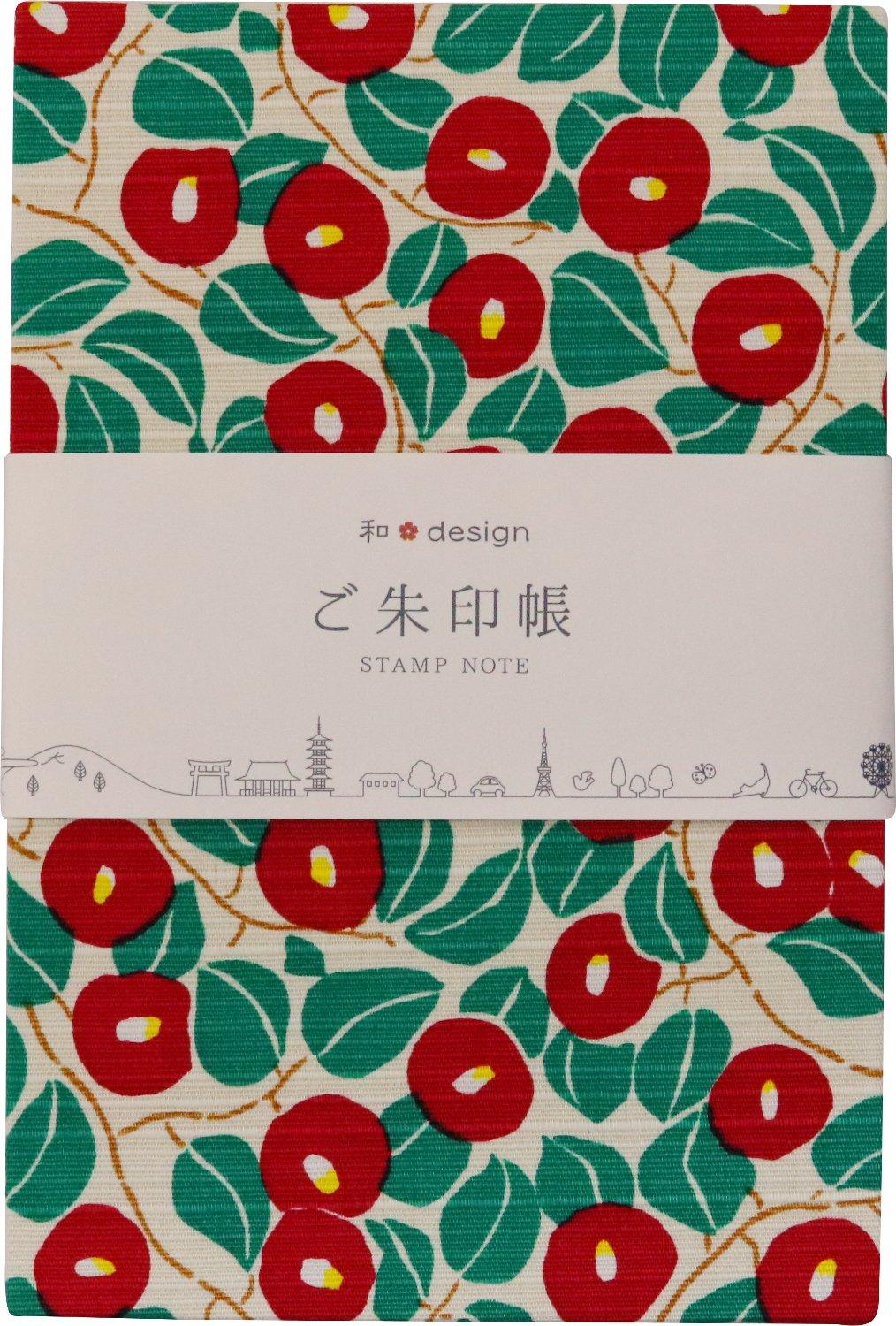 

Kyosuke Goshuincho (Shrine Stamp Book), Large, Accordion-style, 46 Pages, Cotton, 18 x 12 x 1.4 cm, Yumeji Takehisa, Camellia