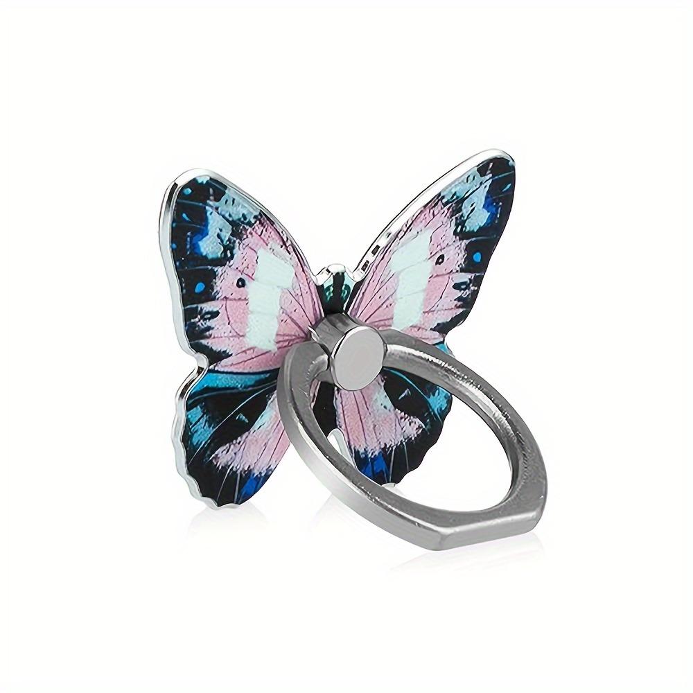 

Luxurious Cartoon Butterfly Cellphone Finger Ring Holder Smartphone Accessories for iPhone 17 16 15 Universal Mobile Phone Stand