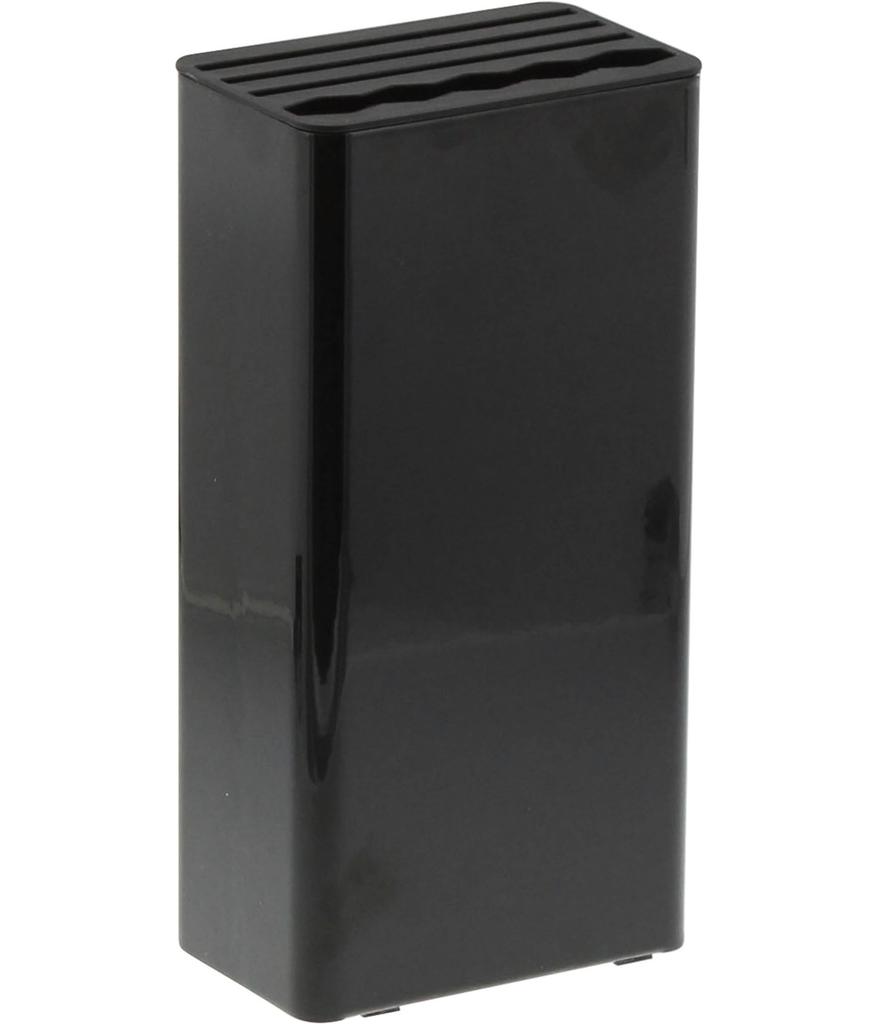 Yamazaki Tower Kitchen Knife Scissors W11 x D7 x 3513 & Stand, Black, Approx. H22.3cm,