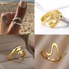 Gothic Hug Muscle Hands Rings For Women Men Adjustable Open Hug Hands Ring Party Wedding Couple Vintage Jewelry Anillos Bague