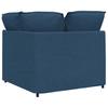 Modular Sofa Corner Module with Cushions Blue 100 Cm