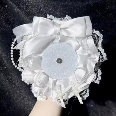 Kawaii DIY Lace Card Holder Lolita Anime Lace Photocard Case Idol Display with Ribbon Photo Protector Case Badge Display