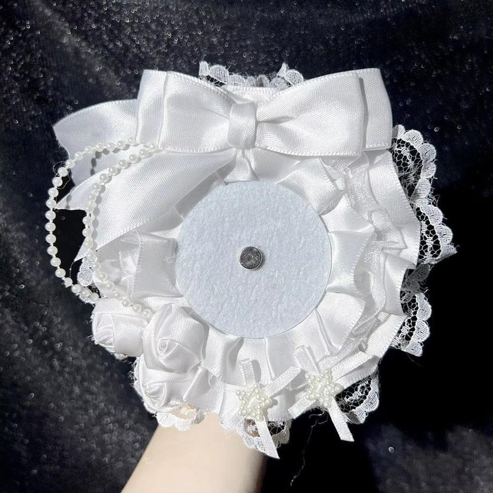 Sweet DIY Lace Card Holder Lolita Anime Lace Photocard Case with Ribbon Handmade Photo Protector Case Photo Storage