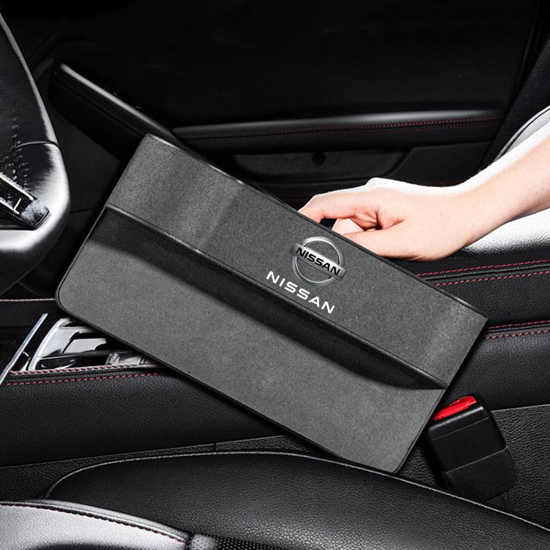 CGEZLH1 Car Seat Gap Box Pocket Seat Crevice Storage Bag For Nissan Qashqai Sylphy Tiida Altima Teana X-Trail Leaf Sentra Accessories