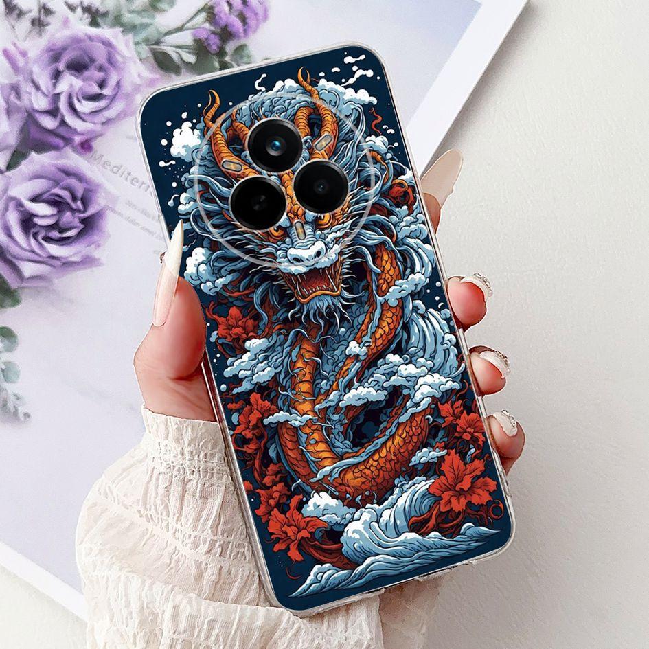 Für Realme 14 Pro 5G Hülle 2025 Cover Cooler Drache Löwe Cartoon Weiche Klare Silikon Handyhüllen Für Realme 14 Pro+ 14Pro Plus Capa