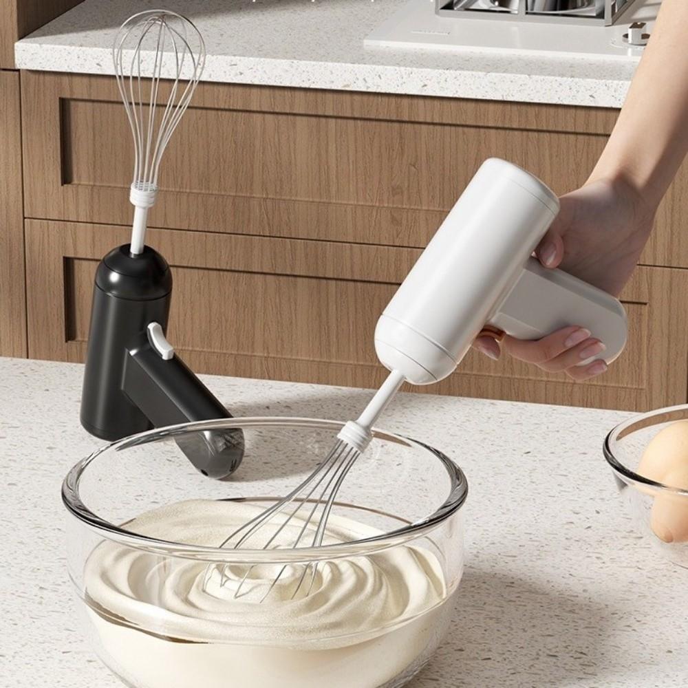 Handheld Electric Egg Beater Rechargeable Milk Frother Easy To Clean Cream Whisk Household