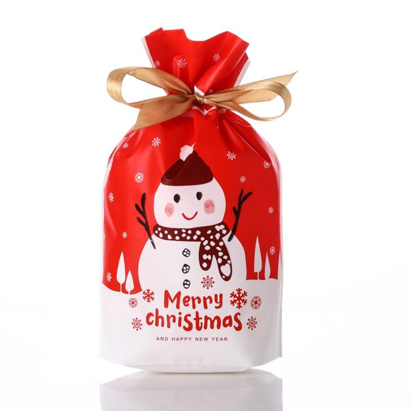 Drawstring Christmas and New Year Gift Packaging Bags Candy Tea Toy Gift Bag Moisture-proof and Light Proof Storage Bags