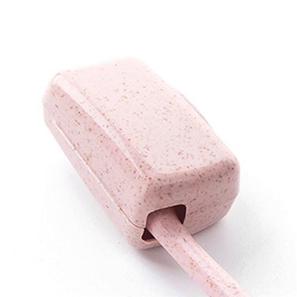 Reise- und Outdoor-Zubehör, 4 Stück, Zahnbürstenkappen-Etui, Weizenstroh, staubdicht