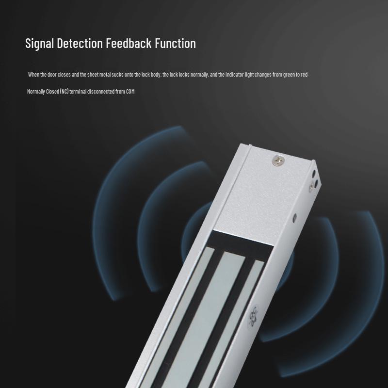 280KG Electromagnetic Lock for Single or Double Doors, Suitable for Outdoor Iron Gates and Indoor Glass Doors