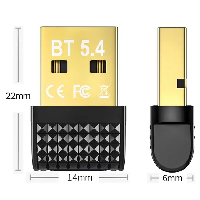 USB Bluetooth 5.4 Audio Adapter Bluetooth Receiver & Transmitter USB 5.4 Dongle for Bluetooth Keyboard/Mouse/Headphone/Speaker/Printer