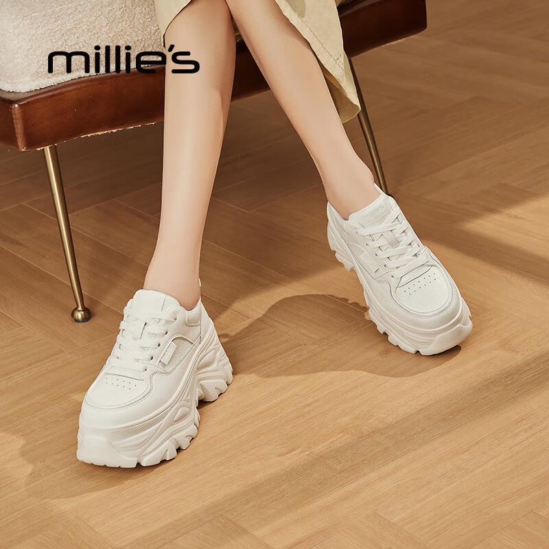 Millies Women s Off-White Platform Casual Shoes 36