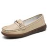 Slip-on Loafers Female Boat Shoes  New Spring /autumn Women Flats Genuine Leather Moccasins Woman Casual Shoes Big Size