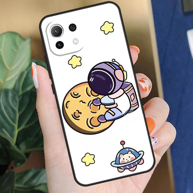 Astronaut Spaceship Case For Xiaomi 15 14 Ultra 13T 14T 15T Pro 17 Pro Max POCO F8 F7 F5 F6 X5 X6 X7 Pro Coque