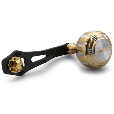HEIGHTEN Reel Handle With 35mm Power Knob For SHIMANO DAIWA Abu Baitcasting Reel Harmer Series Gold Silver HT25504 60/70mm