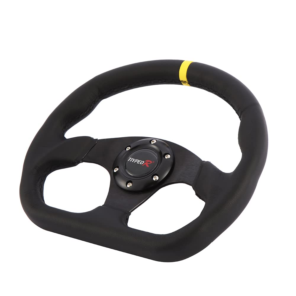 D-shaped Drift Car Racing Steering Wheel, Low Grip Steering Wheel That Also Serves As a Normal Position,