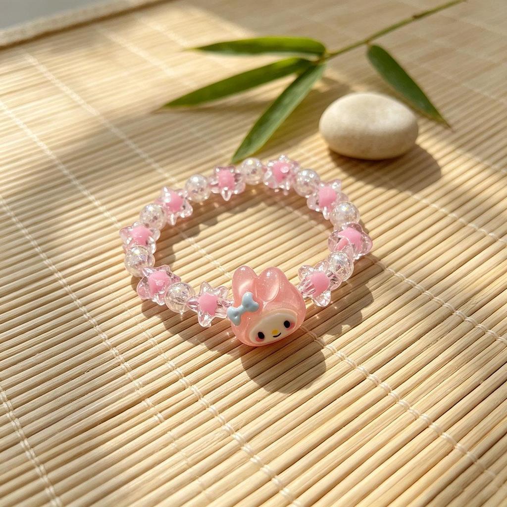 Melody Bracelet Cute Cartoon Wristband Elastic Rope Design Girls Bracelet Student Versatile Wristband