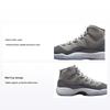 Air 11 Retro GS Cool Grey 2021 Chaussures pour Enfants Gris Moyen Blanc 378038-005