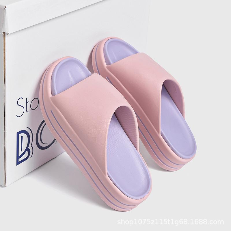 

Summer women s new slippers thick bottom heightened non-slip casual versatile fashion outdoor sports beach sandals 39-40
