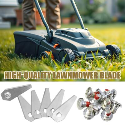 9/18/30Pcs Stainless Steel Lawnmower Blade for Bosch Indego Heavy Duty Universal Robot Lawn Mower Replacement Blade with Mounting Screws