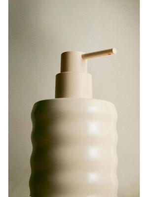 Stoneware Soap Dispenser Light Beige 1286279001