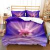 Lotus Flower Duvet Cover Set Lotus Leaf Pattern Polyester Quilt Cover King Full Size For Kids Teens Bedding Set With Pillowcase
