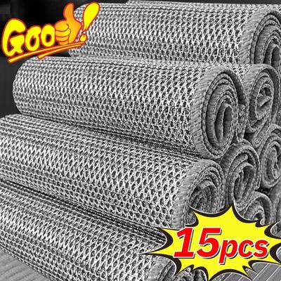 Magic Steel Wire Čisticí utěrky Zesílený kov Stříbrné dráty Hadry Kuchyňské nádobí Nádobí Mytí Utěrka Utěrka Čistící nástroj