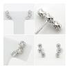 Silver Cubic Zirconia PINKY&DIANNE Earrings, Basic, Simple, Gift, (VPRPD52171)