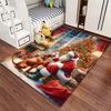 Warmful Christmas Dog Area Carpet, Rug for Living Room Bedroom Sofa Kitchen Doormat Decor,Kid's Non-slip Floor Mat New Year Gift