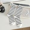 Women's Summer Socks with Mesh, Black Fungus Edges, Pile Socks, Lace Bows, Mid-calf Socks, Boneless Breathable Socks