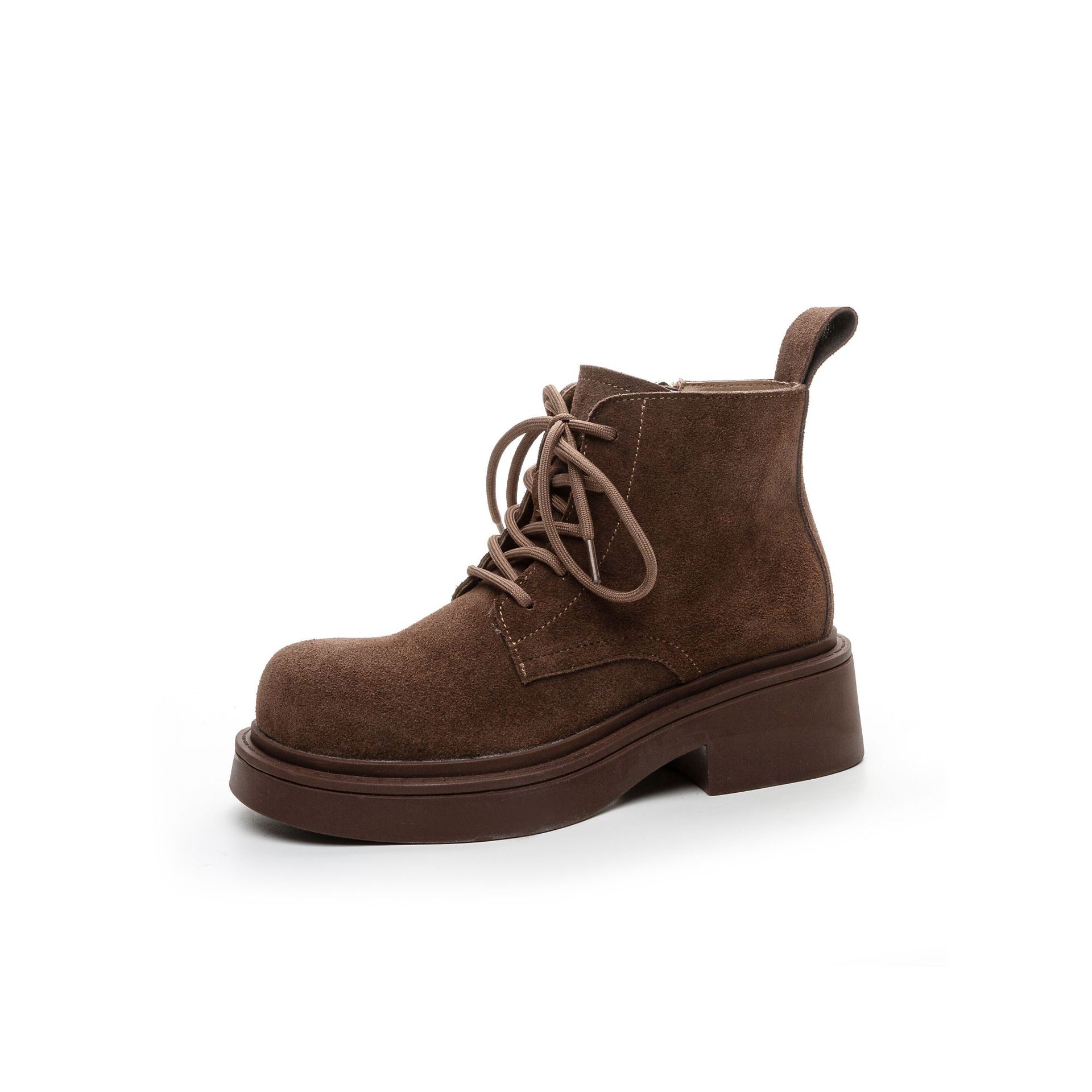 

Ботинки BV на толстой подошве, увеличивающие рост, ботинки Мартин женские на шнуровке, альпинистские ботинки, осень и зима 2025, зимние ботинки, теплые и нескользящие 40