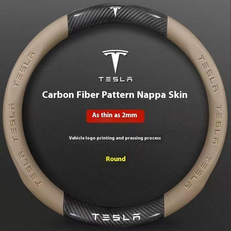 Car Steering Wheel Cover For Tesla Model 3 Model S Model Y Model X Roadster 2019-2025 Auto interior Steering Wheel Accessories