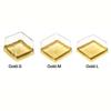 50pcs-Mini Cupcake Boxes Clear Plastic Muffin Pod Dome Muffin Gold Single Container Box Square Wedding Birthday Gifts Supplies