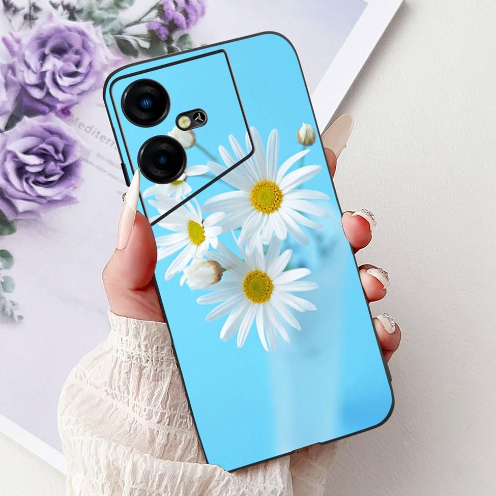 6,82'' Für Techno Pova Neo3 LH6n Rückabdeckung Für Tecno Pova Neo 3 Hülle Silikon Luxus Mode Niedliche Cartoon Katze Stoßfest Funda