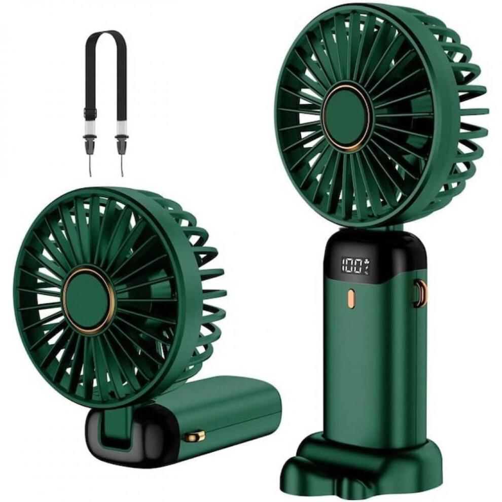 Rechargeable Mini Fan for Personal Use, Quiet Operation Handheld Fan with Brushless Motor, Wearable Neck Fan Featuring3in1Multi-function and