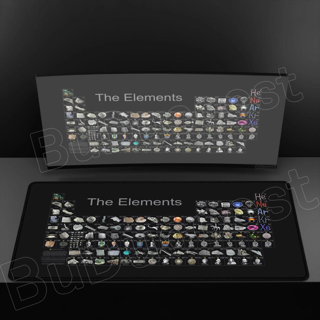 Gamer Periodic Table of Elements Computer Desk Mat Gaming Laptops Mouse Mats Mause Pad Mousepad Anti Slip Rubber Keyboard Carpet