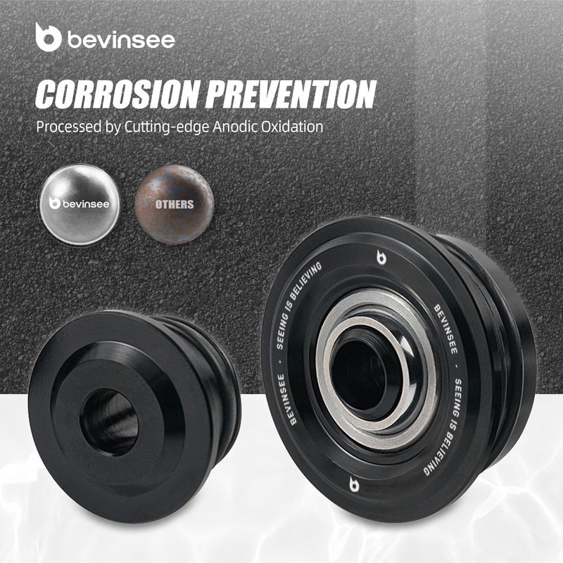BEVINSEE Spherical Shifter Cable Bushings for Honda Accord 03-05/Civic Si 02-15, for Acura RSX 02-06/TSX 04-08