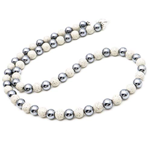 

[GOLD STONE] Terahertz Ore Beitou Stone Necklace, 6mm, Power Stone, Easy to Wear, Magnetic Type, Approximately 60cm Long
