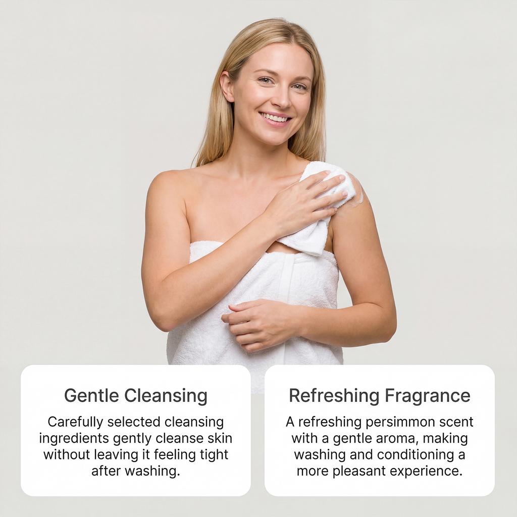 Kaki Seife - Handgemachte Badeseife für die Ganzkörperreinigung, Duftend, Deodorierend, Reichhaltiger Schaum, Sanfte Hautreinigung