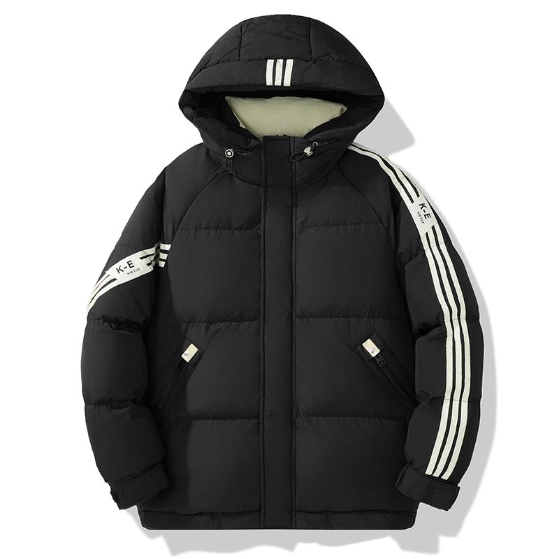 

Зимняя пуховая куртка мужская повседневная с капюшоном спортивная пуховая куртка M чёрный