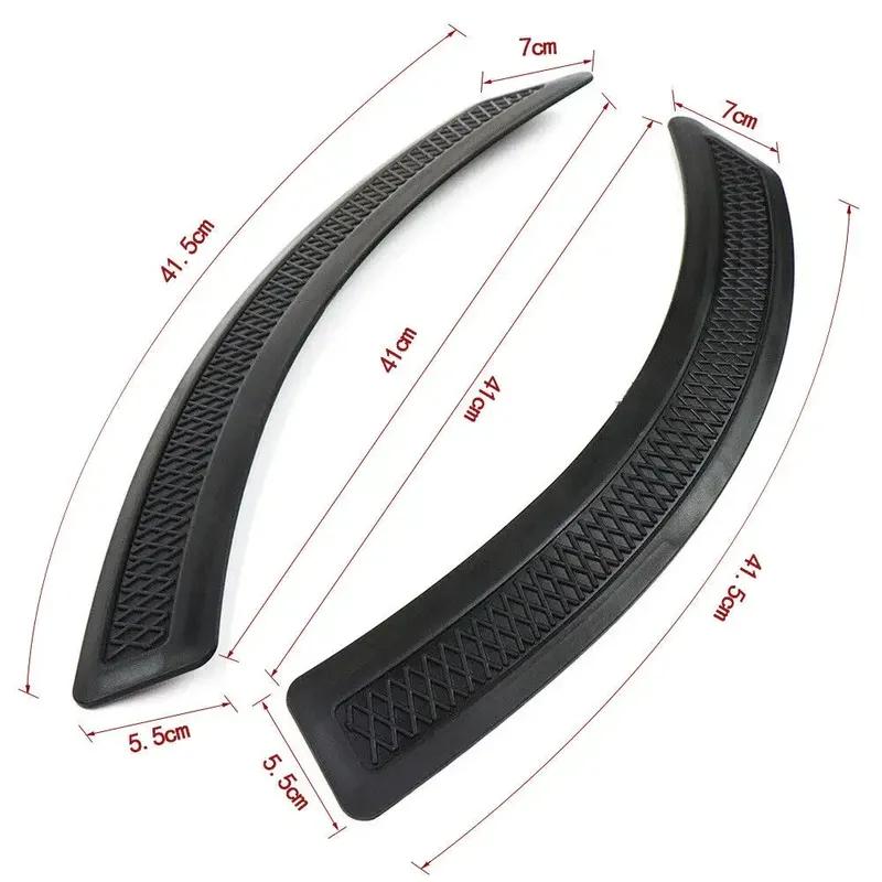 2PCS Black For Mitsubishi Lancer EVO 2008-2015 Car X Style Front Fender Side Vent Cover Trim Spoiler Guard Sticker Cover