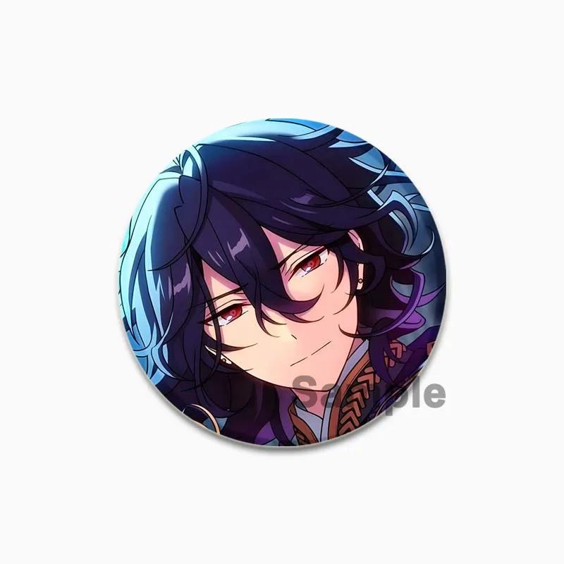 

32/44/58 мм Значок аниме-игры Sakuma Rei Ogami Koga Tsumugi Aoba Tori Himemiya Броши для косплея Эмалевые булавки для одежды Аксессуары для рюкзака 32mm(1.26in)