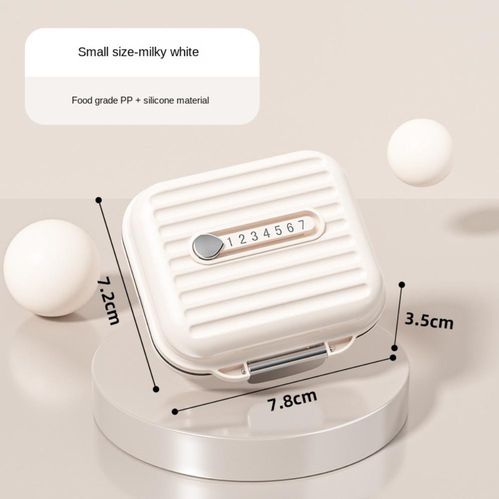 

Portable Pill Dispenser Mini Travel Pill Organizer New 7 Compartments Vitamin Container Small білий