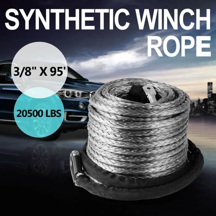 VEVOR – Seilwinde für ATV UTV, 10 mm x 28 m, 3/8" x 95 Fuß, 20500 Lbs